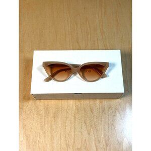 Velvet Canyon Beat Generation Cat-Eye Sunglasses With Brown Tint Lens In Acetate